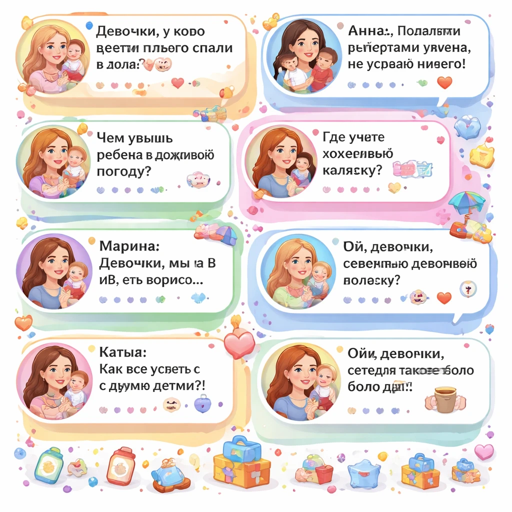 Общение мам на женских форумах.